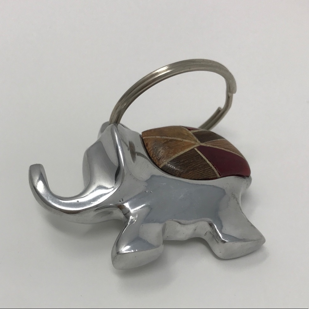 Handmade Silver Elephant Keyring